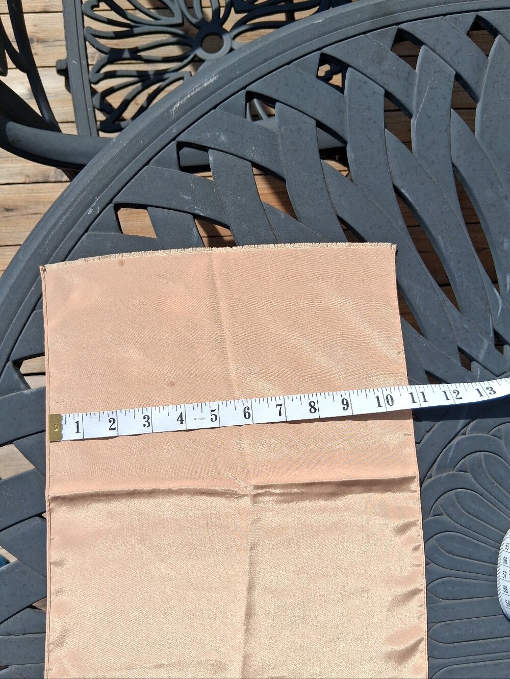 Vintage Monique Martin Tan Rectangular Scarf -  Made In Japan - Picture 7 of 12